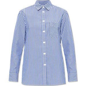 Rag & Bone, Blouses & Shirts, Dames, Blauw, L, Katoen, Gestreept overhemd