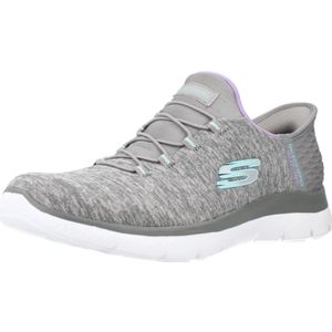 Skechers, Schoenen, Dames, Grijs, 39 EU, Stijlvolle Summits Sneakers voor Vrouwen