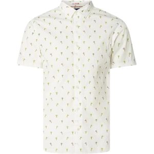 Scotch & Soda, Katoenen overhemd met korte mouwen en logo Veelkleurig, Heren, Maat:M