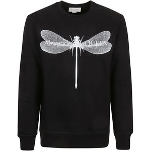 Alexander McQueen, Sweatshirts & Hoodies, Heren, Zwart, S, Katoen, Sweatshirts