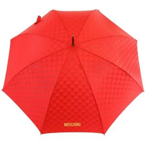 Moschino, Accessoires, unisex, Rood, ONE Size, Vraagteken Paraplu UV-bescherming