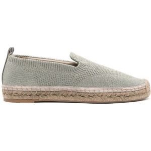 Brunello Cucinelli, Gebreide Kettingdetail Espadrilles Groen, Dames, Maat:39 EU