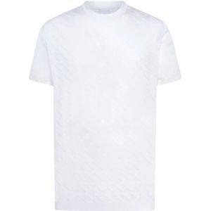 Kiton, Tops, Heren, Wit, 2Xl, Katoen, Klassiek Katoenen Ronde Hals Jersey T-Shirt