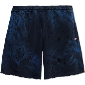 Diesel, Korte broeken, Heren, Blauw, XL, Katoen, ‘P-Crown-N2’ katoenen shorts