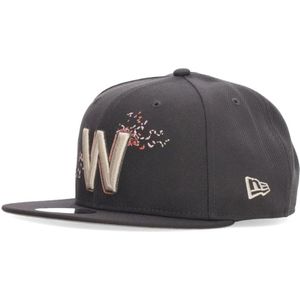 New Era, Accessoires, unisex, Zwart, ONE Size, Polyester, Washington Nationals Platte Klep Pet