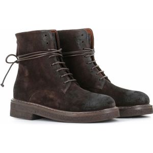 Marsell, Schoenen, Dames, Bruin, 37 1/2 EU, Bruine Leren Ritslaarzen