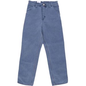 Carhartt Wip, Rechte spijkerbroek Blauw, Heren, Maat:W32 L32