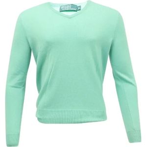 Ralph Lauren Pre-owned, Pre-owned Wool tops Blauw, Dames, Maat:M