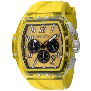 Invicta Watches, S1 Rally Quartz Horloge - Gele Wijzerplaat Geel, Heren, Maat:ONE Size