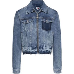 Tommy Hilfiger, Jassen, Dames, Blauw, S, Denim, Dames Denim Jack