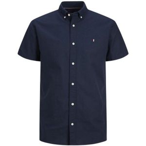 Jack & Jones, Overhemden, Heren, Blauw, L, Zomer Shield Shirt Navy Blazer Slim Fit