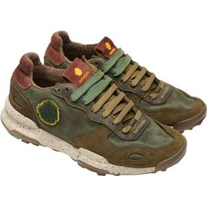 Satorisan, Schoenen, Heren, Veelkleurig, 46 EU, Groene Sneaker Chacrona Premium