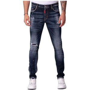 My Brand, Jeans, Heren, Blauw, W38, Moderne Slim-Fit Jeans