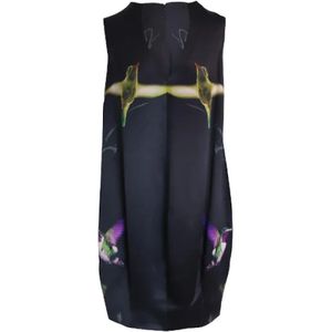 Alexander McQueen Pre-owned, Pre-owned Silk dresses Zwart, Dames, Maat:S