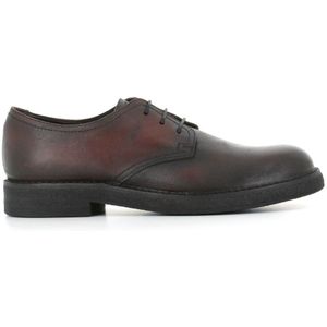 Pantanetti, Schoenen, Heren, Bruin, 43 EU, Bruin Leren Derby Schoenen