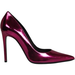 Roberto Festa, Metallized Nappa Leren Pumps Rood, Dames, Maat:37 1/2 EU