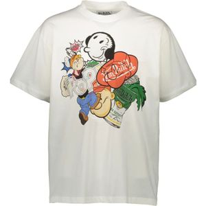 VON Dutch, Popeye Lifestyle T-shirt Wit, Heren, Maat:L