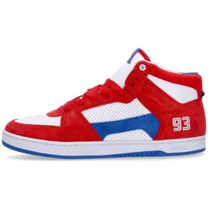 Etnies, Schoenen, Heren, Veelkleurig, 46 EU, Leer, Hoge Top Skate Schoenen Rood/Wit/Blauw