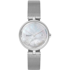 Skagen, Zonne-aangedreven Dameshorloge Karolina Grijs, Heren, Maat:ONE Size