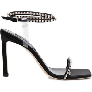 Sergio Rossi, Verhoog je stijl met prachtige hoge hak sandalen Zwart, Dames, Maat:38 EU