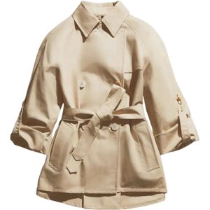 Fay, Mantels, Dames, Beige, XS, Double-Breasted Coats