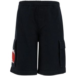 44 Label Group, Zwarte Cargo Shorts Zwart, Heren, Maat:L