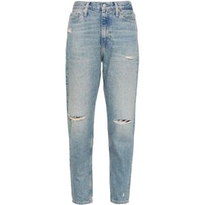 Calvin Klein Jeans, Jeans, Dames, Blauw, W30, Blauwe Jeans voor Vrouwen