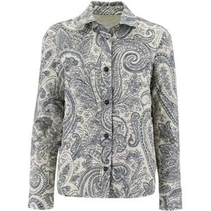 Etro, Coats Wit, Dames, Maat:S