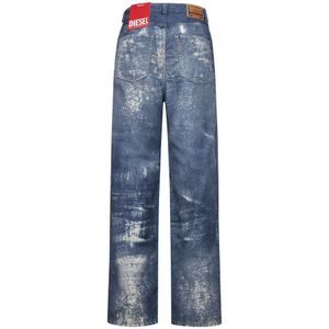 Diesel, Jeans, Dames, Blauw, W26, Denim, Blauwe Denim Jeans