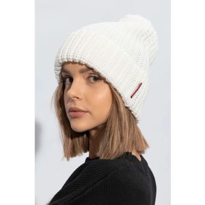 Dsquared2, Accessoires, Dames, Beige, ONE Size, Wol, Pom pom hat