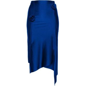 Coperni, Rokken, Dames, Blauw, M, Asymmetrische Roze Blauwe Rok