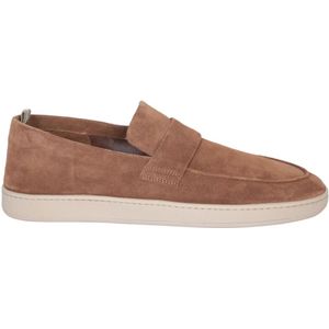 Officine Creative, Schoenen, Heren, Bruin, 42 EU, Leer, Bruine Leren Loafer Schoenen