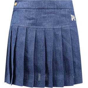 Palm Angels, Skirts Blauw, Dames, Maat:S