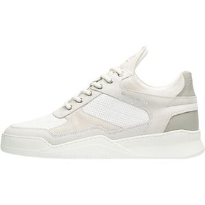 Filling Pieces, Schoenen, unisex, Wit, 39 EU, Low Top Ghost Paneled White