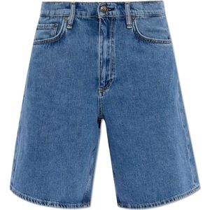 Rag & Bone, Korte broeken, Dames, Blauw, W24, Denim, Denim shorts 'The Mckenna'