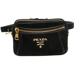 Prada Vintage, Pre-owned Leather prada-bags Zwart, Dames, Maat:ONE Size