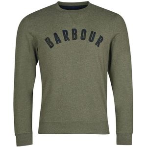 Barbour, Sweatshirts & Hoodies, Heren, Groen, M, Katoen, Klassieke Crew Neck Sweatshirt