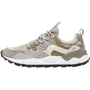 Flower Mountain, Suede and technical fabric sneakers Yamano 3 MAN Veelkleurig, Heren, Maat:45 EU