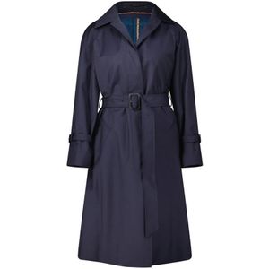 PS By Paul Smith, Mantels, Dames, Blauw, L, Trenchcoat met Riem