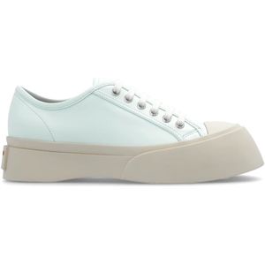 Marni, Pablo sneakers met bont Blauw, Dames, Maat:40 EU