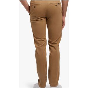 Brooks Brothers, Broeken, Heren, Beige, W33, Katoen, Stretch katoenen chinos