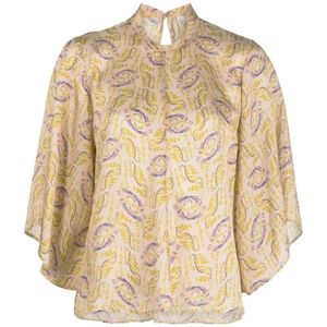 Forte Forte, Blouses & Shirts, Dames, Geel, S, Gele Casual Blouse