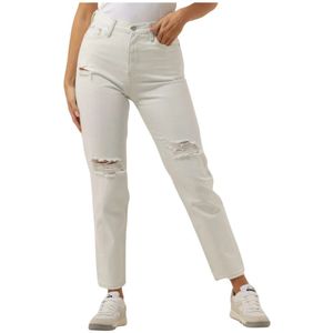 Calvin Klein, Jeans, Dames, Wit, W25, Witte Mom Jeans Trendy Comfortabel