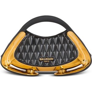 Balmain, Tassen, Dames, Veelkleurig, ONE Size, Leer, Gewatteerde kleine Jolie Madame tas