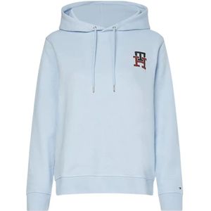 Tommy Hilfiger, Sweatshirts & Hoodies, Dames, Blauw, 2Xs, Polyester, Hoodies