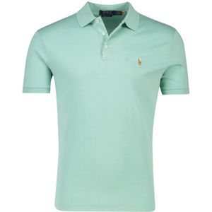 Ralph Lauren, Tops, Heren, Groen, L, Katoen, Groene Custom Slim Fit Polo Shirt