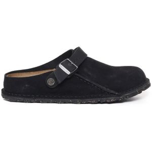 Birkenstock, Schoenen, Heren, Zwart, 39 EU, Katoen, Zwarte Sandalen met Katoenmix