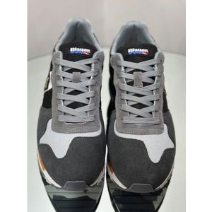 Blauer, Schoenen, Heren, Veelkleurig, 40 EU, Leer, Zwarte Sneakers Lichtgewicht Comfortabel Dagelijks Gebruik