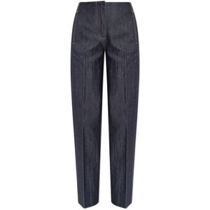 Tory Burch, Jeans, Dames, Blauw, XL, Op maat gemaakte jeans