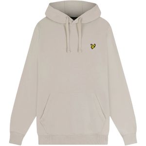 Lyle & Scott, Sweatshirts & Hoodies, Heren, Beige, M, Katoen, Klassieke Pullover Hoodie Sweatshirt